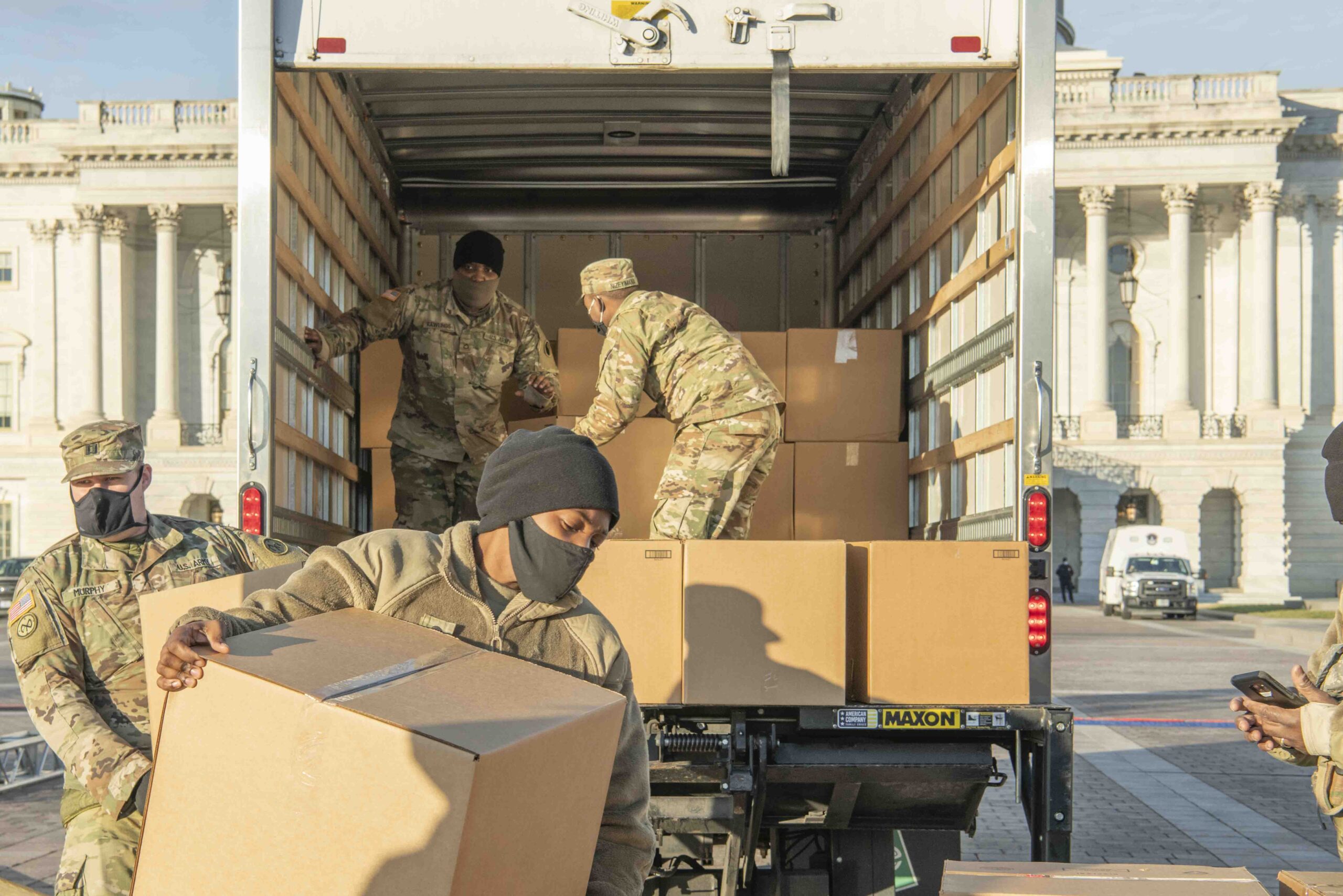 429th BSB Soldiers Deliver Meals During Support Mission In D.C.